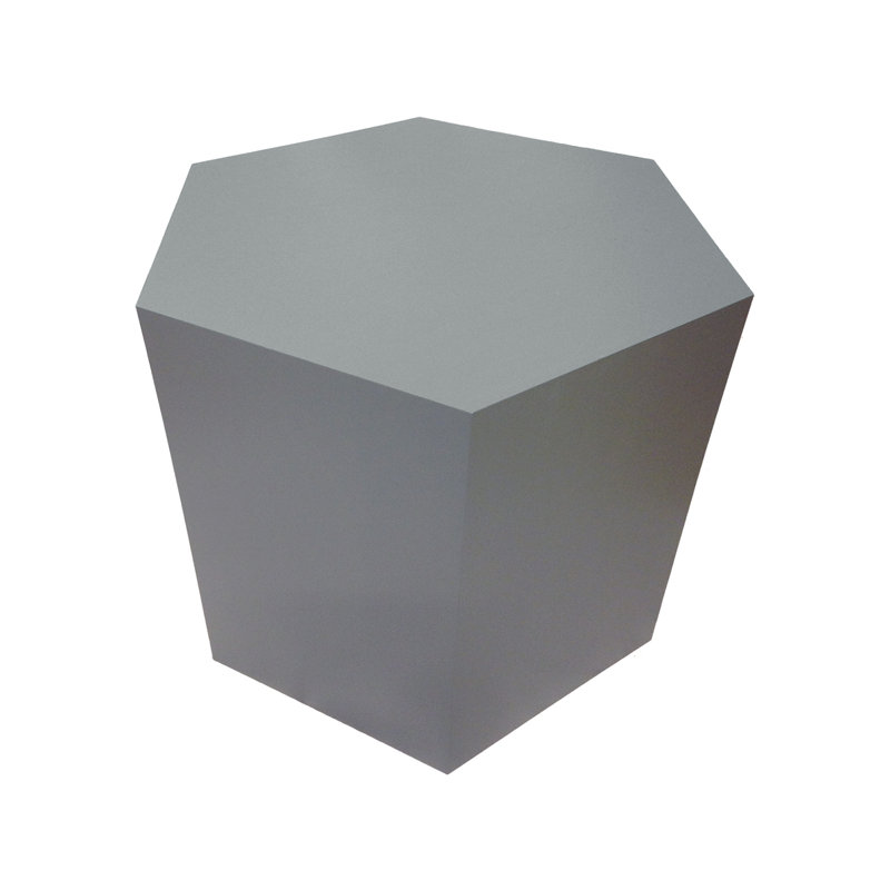 Coffee Table, 16" H x 40" L x 40" W, Matte Gray