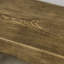 Banc en béton à effet de bois rustique avec pieds en métal, parfait pour une utilisation intérieure et extérieure, durable et nécessitant peu d'entretien