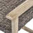 32.75 Inches Deep Seating Chair - On Wood Grey Outdoor Armchair And