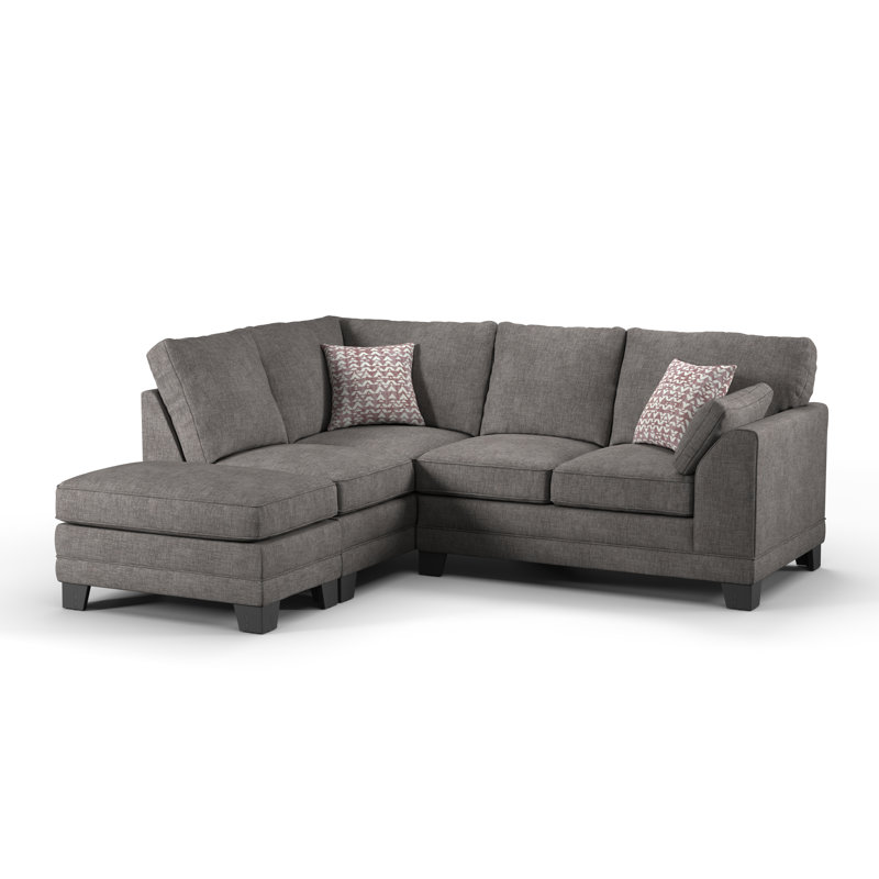 Trixie Corner Sofa, Left orientated, Charcoal
