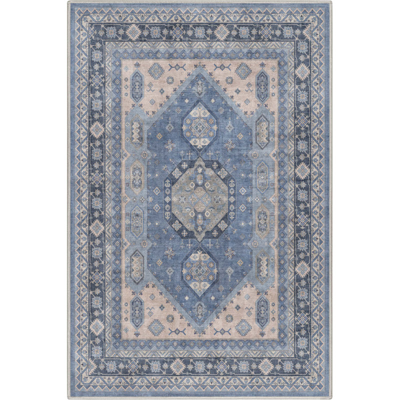  Tapis bleu Apollo Nicosia, Rectangle 3 pi 3 po x 5 pi