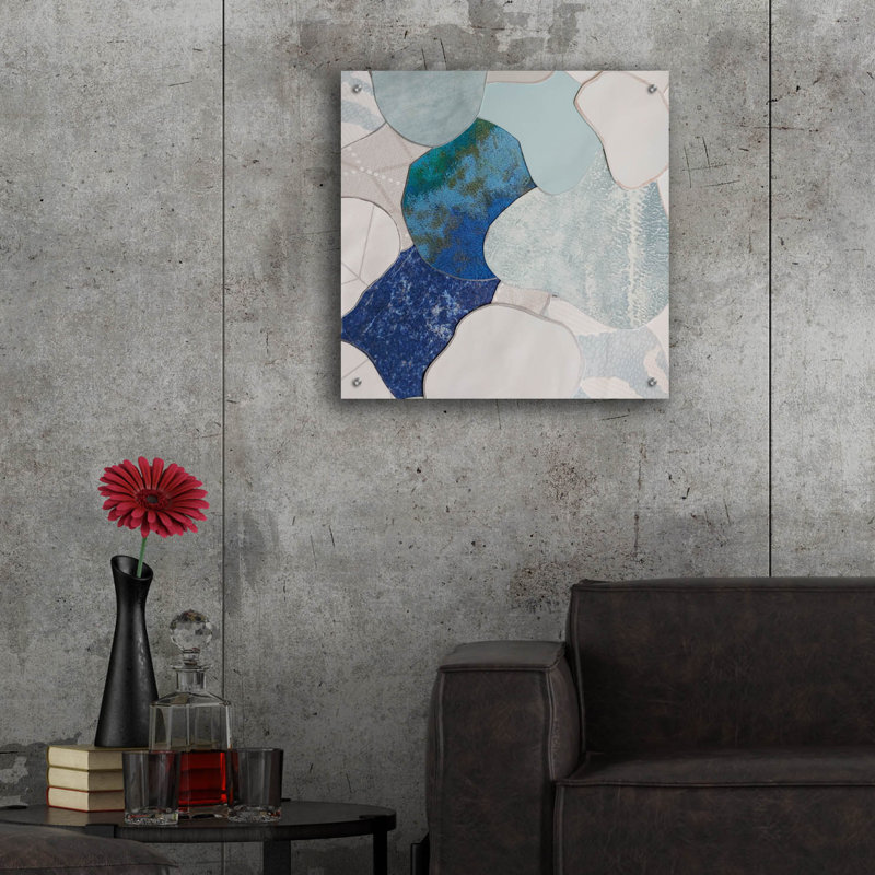  «Koi Fish Pond 3» par Coco Good, art mural en verre acrylique, H 24 po x l 24 po x P 0,2 po