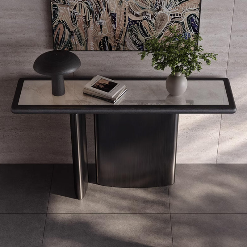 Console italienne de luxe minimaliste italienne, H 33,46 po x l 63 po x P 15,75 po