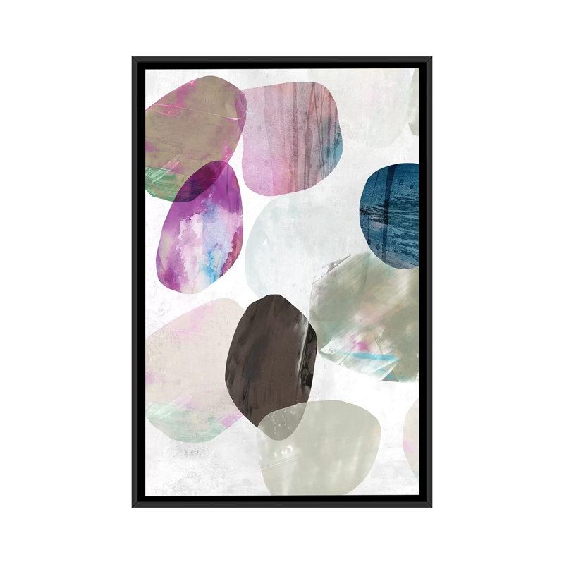 Art sur toile Marble II, H 26 po x l 18 po x P 1,5 po, Toile avec cadre noir, Pas de tapis