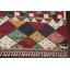 Tapis multicolore en laine noué à la main de conception unique 9 pi 3 po x 12 pi 7 po