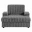 Canapé simple surdimensionné de 42 po, fauteuil en fausse fourrure de lapin avec porte-gobelets, méridienne rembourrée avec repose-pieds avec rangement et accoudoirs, canapé-lit avec siège profond pour le salon, appartement