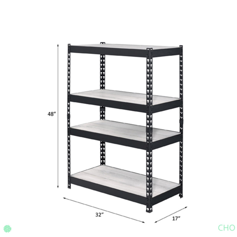 Decmus Natural & Black Finish Bookshelf