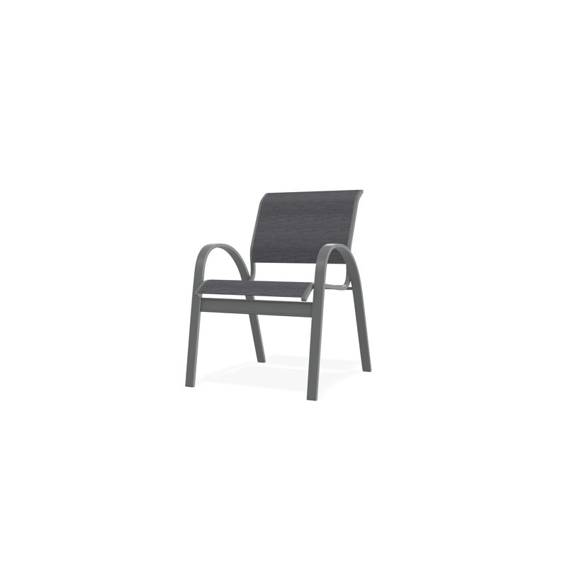Chaise de café Aruba II, Étain Augustine, Graphite