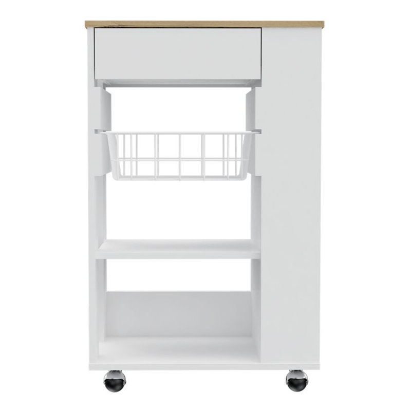Chantrelle Kitchen Island, White