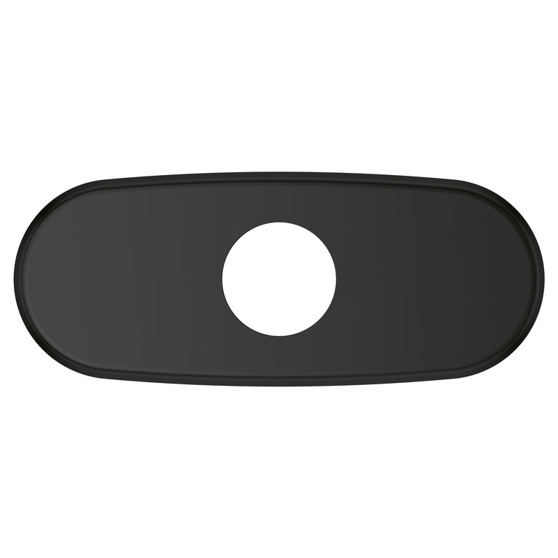 Plaque pour écusson Universal (Grohe) 6 po, Noir mat