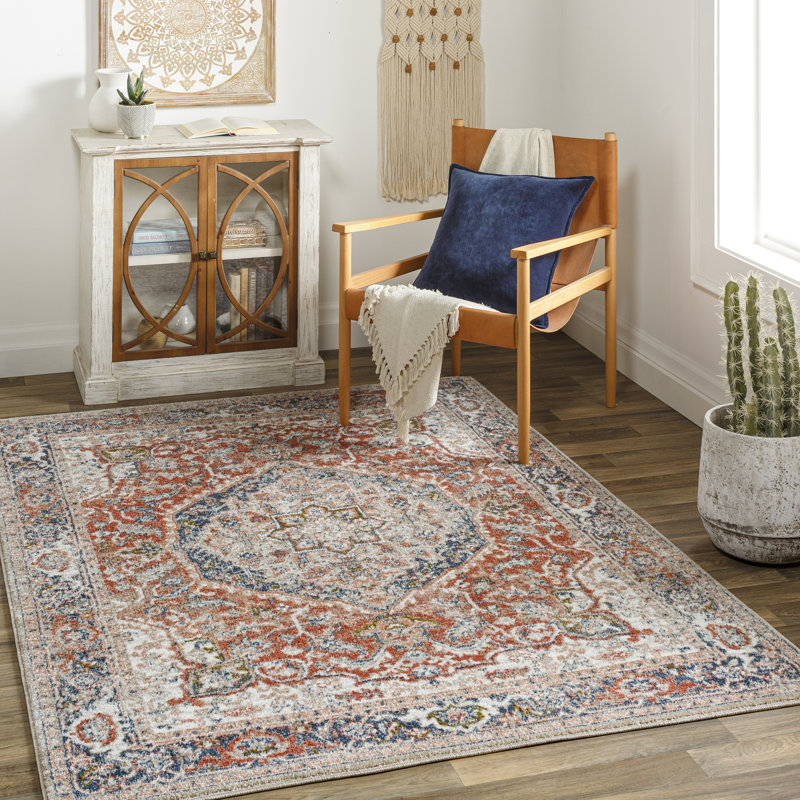 Jaquez Oriental Indoor Rug, Rectangle 6'7" x 9'