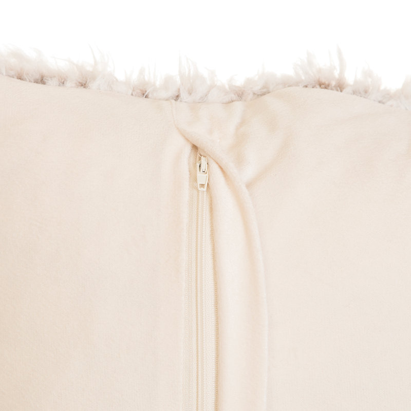 Faux Fur Throw Pillow