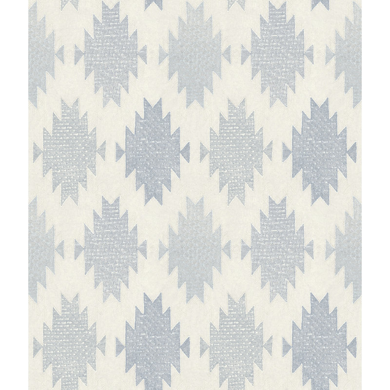Papier peint Stitched Heirloom, Bleu