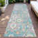 Machine Washable Indoor/Outdoor Husby ACN2207 Bohemian Rug