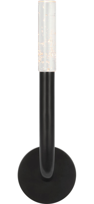 Rousseau Single Sconce with Seeded Glass, Bronze