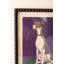  Ensemble de 4 reproductions d'art mural encadré chien de chasse - impressions sous verre - 16 po de hauteur