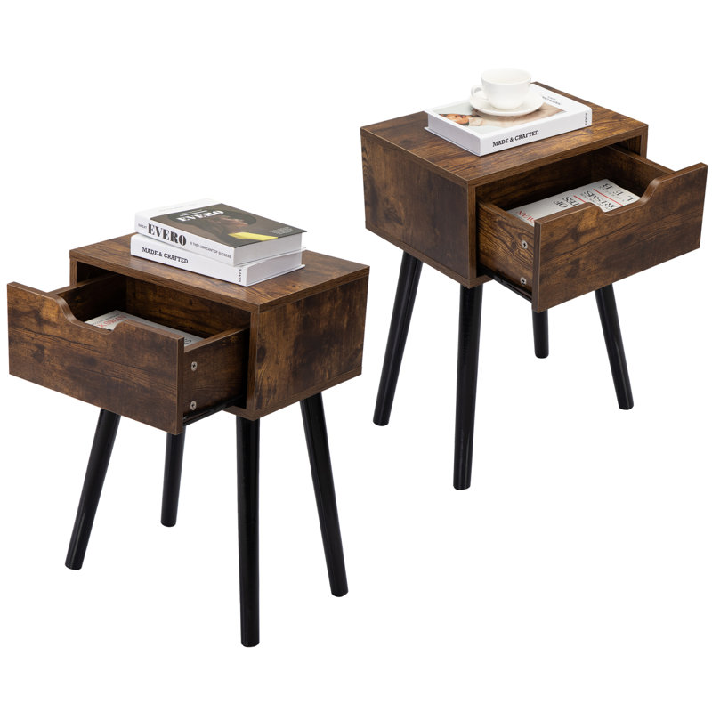 Nightstands Set Of 2 Modern Nightstand Bed Side Table Nightstand For Bedroom
