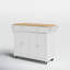 Chariot de cuisine avec plateau en bois massif Idlewild-778771928