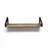 24" Solid Wood Ledge Wall Shelf with Rustic Metal Bracket Driftwood: Industrial Style, Open Shelving for Display