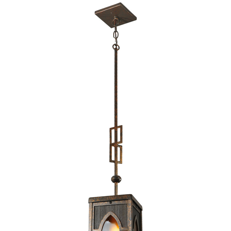 Greenbriar Oak 1 - Light Pendant, 125" H x 6.5" W x 6.5" D