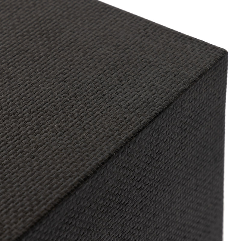 Fiona 6 Drawer Dresser - Black Raffia, Black
