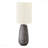 Table Lamp - 19"H, Grey Ceramic Material, Ivory & Cream Shade