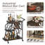 Chariot-bar l 35,43 po à 3 niveaux avec porte-bouteilles et porte-verres à pied-408196157-408196159