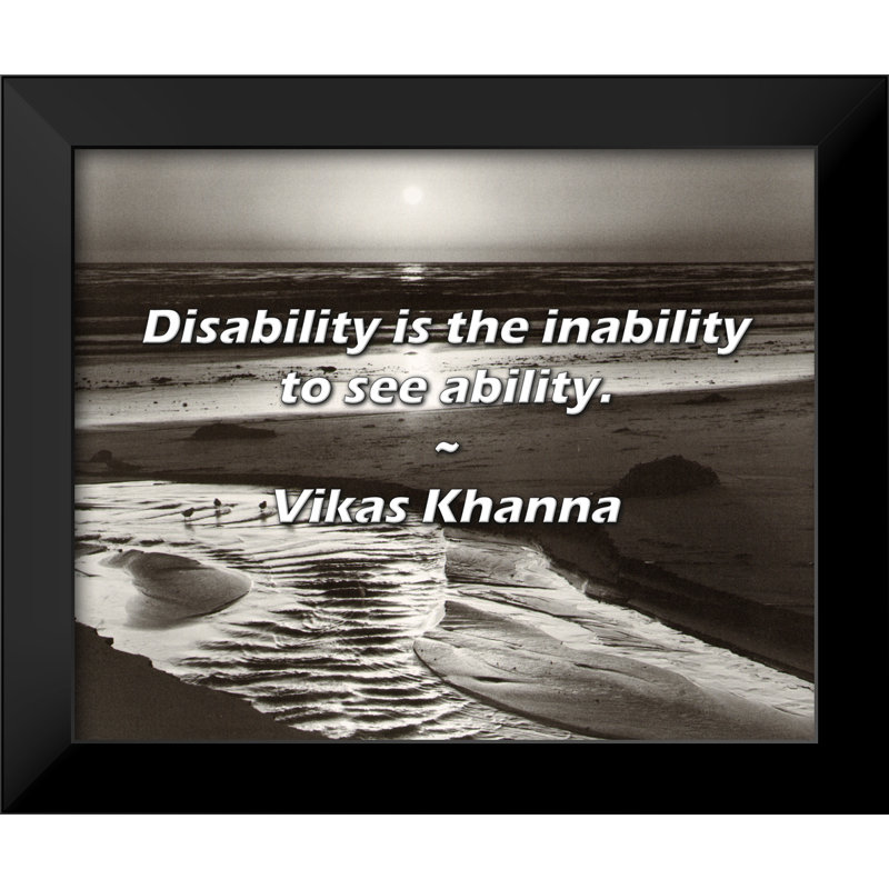Citation de Vikas khanna: «Handicap» est l'incapacité de voir.