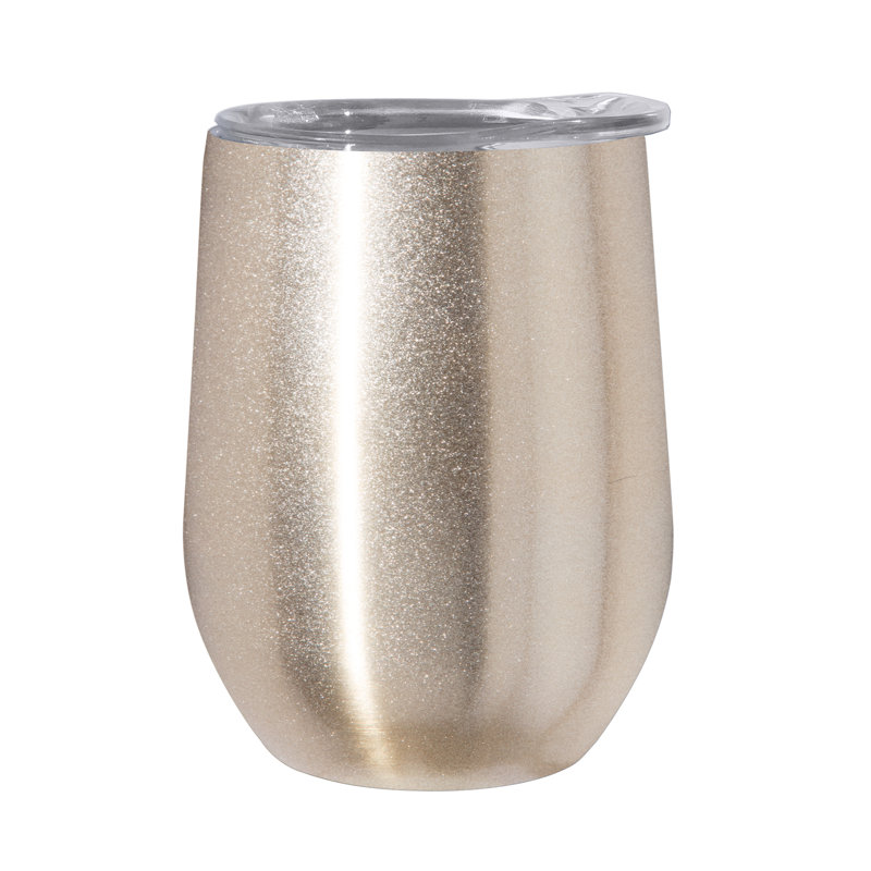 Gobelet de voyage en acier inoxydable 12 oz Oggi Barware, Étincelle dorée