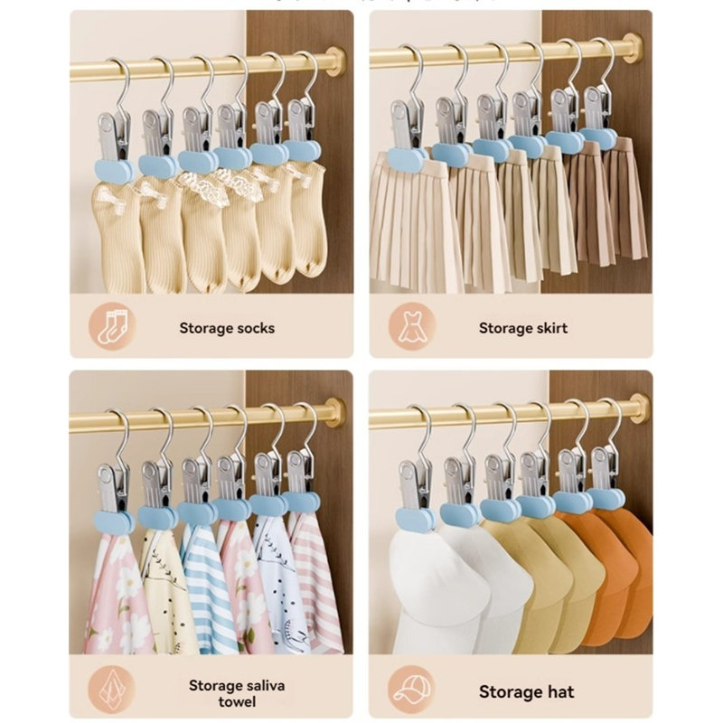 Pinces à pantalons en métal multifonctionnelles, 20