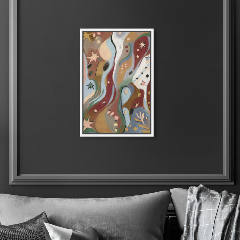 Modern Folk II Print by Oliver Gal, 25"H x 17"W, White Floater Frame