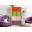 Cubes de rangement en tissu Sorbus - 6 bacs de rangement pliables, 13 pouces - multicolore - bleu sarcelle-1329089938