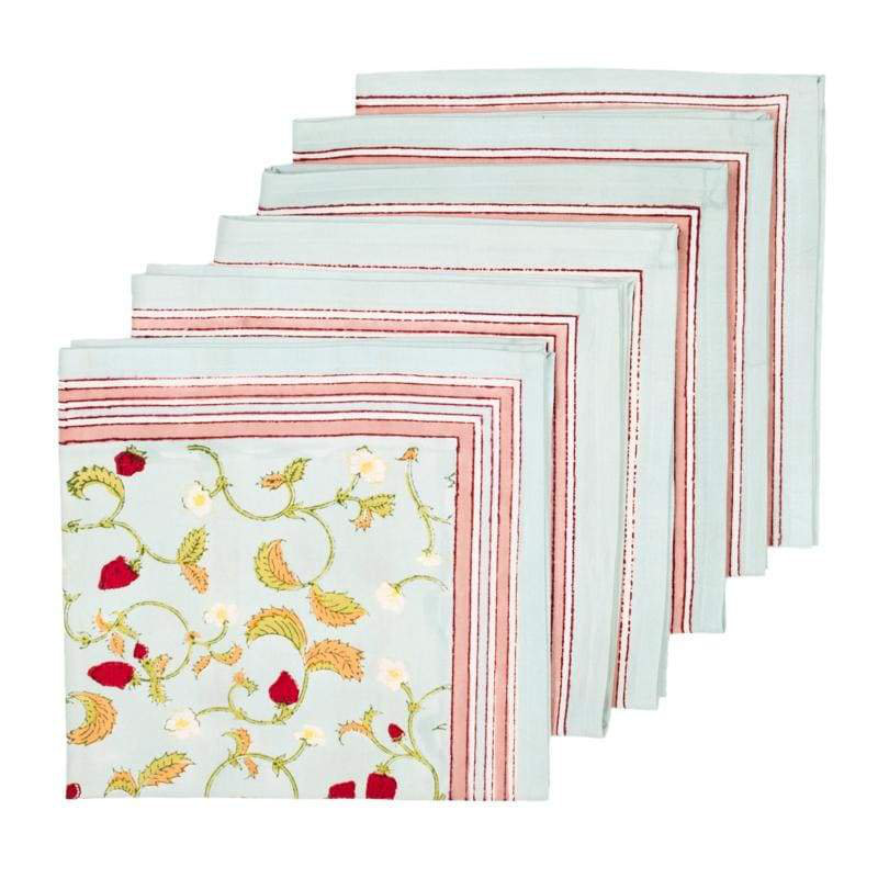 100% Cotton Floral Square Napkin