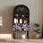 Modern art arch multi-layer display bookcase