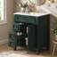 Meuble-lavabo 24 po avec lavabo en céramique, petite armoire de salle de bain moderne, 2 tiroirs et tablette réglable-135276497