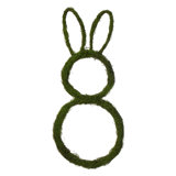 Vickerman 26"H x 12"W Bunny Outline Wreath. Made of natural twigs with a hint of artificial moss.