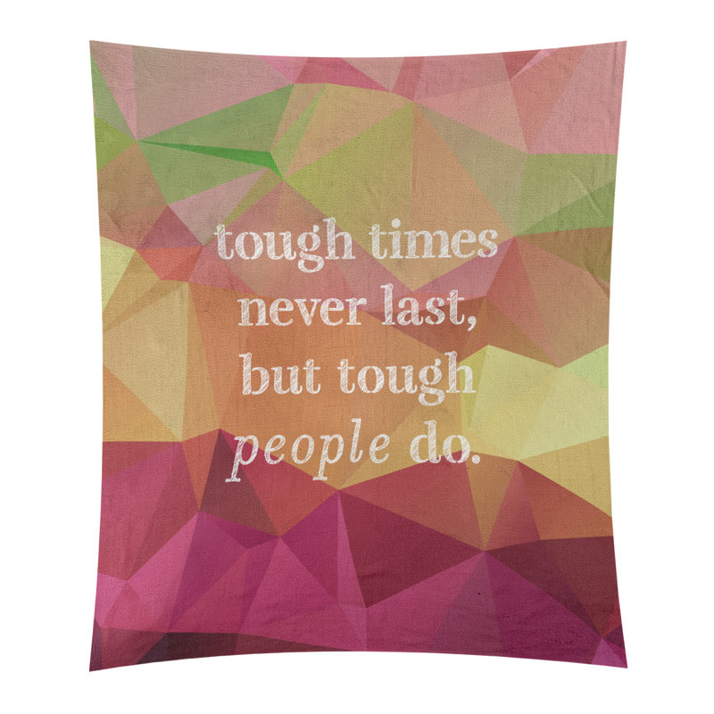 Tapisserie en polyester difficile à faux pierres, H 27,5 po x l 37,5 po, Rubellite
