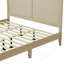 Lit plateforme solide avec rotin-1400441627