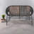Comfortable Patio Sofas Pe Rattan Iron Frame Modern Balcony Deck