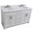 Aarons 61 " W Freestanding Standard Free Standing Single Double Vanity Bathroom Vanity With Quartz Top
