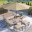 Parasol de marché octogonal Loudean-269600694