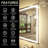  Wayfair Basics® UL Certified Front & Back LED Anti-Fog Tempered Glass Bathroom/Vanity Mirror with 3-Year Warranty-98364469