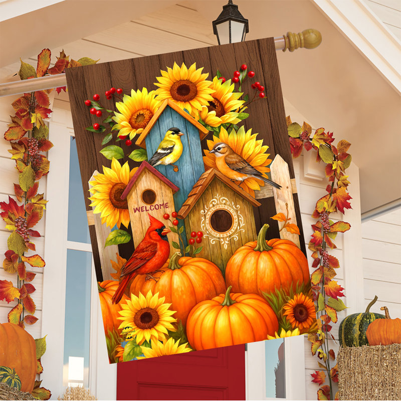 Trio d'automne Birdhouse Trio 28x40