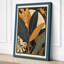 Golden Tropical Frame Art Deco 1 Piece Wrapped Canvas Wall Art-1909737028-1909737035