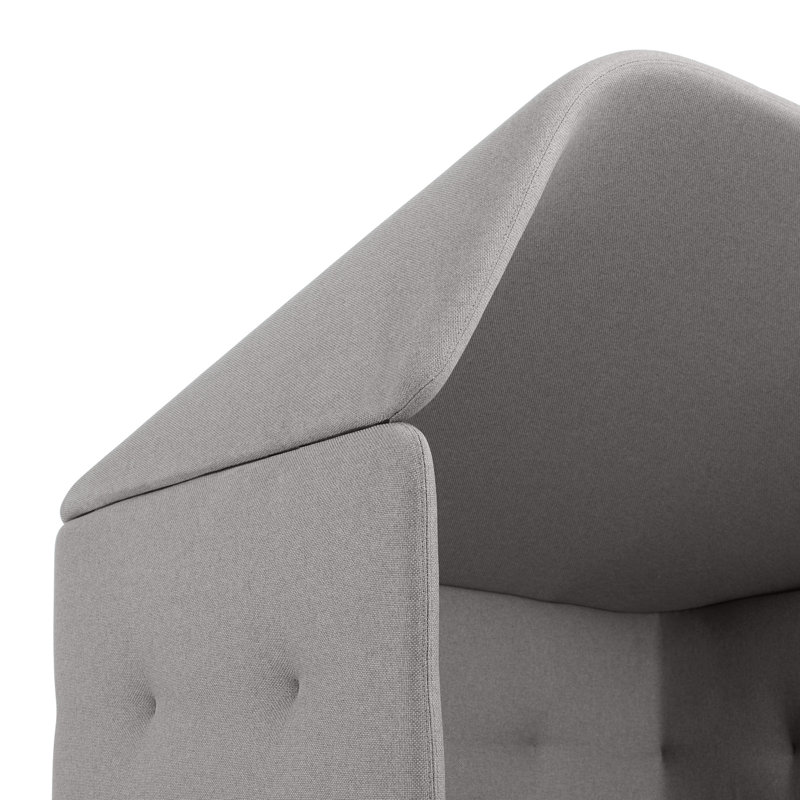 QT Lounge Sofa With Canopy, Dark Gray/Gray