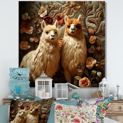 Art floral avec alpaga
