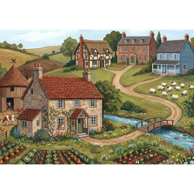 Papier peint paysage champêtre campagne