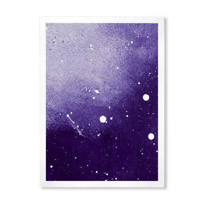Ultra Violet and Blue Marble Universe I - peinture sur toile