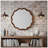 Wavy Round Solid Wood Frame Decorative Mirror-475731966-475731964