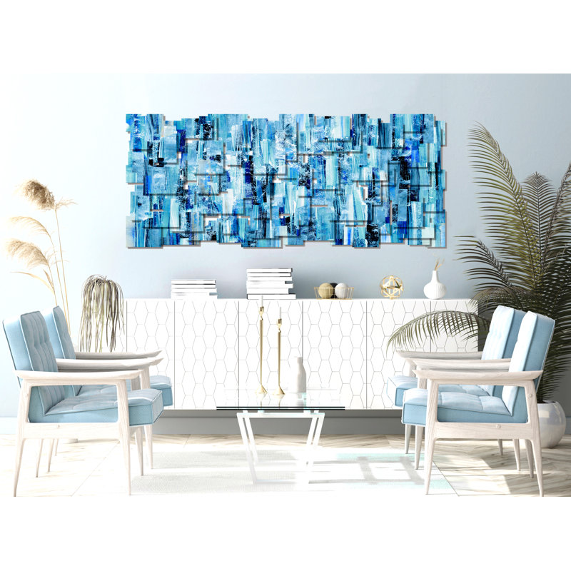 Photographic Series Handmade Modern Abstract Wall Decor on Metal